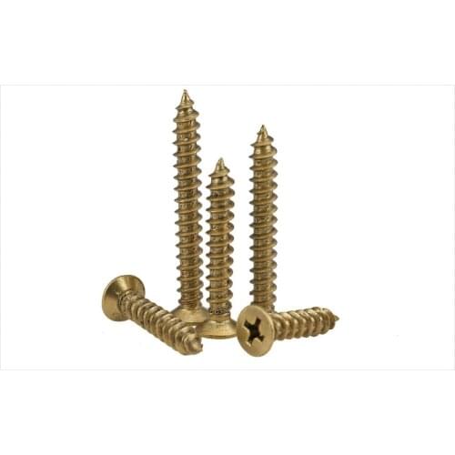 M5 Antique bronze self-tapping brass screws for wood products hinge hap hardware tool accessories Corss Countersunk flat head