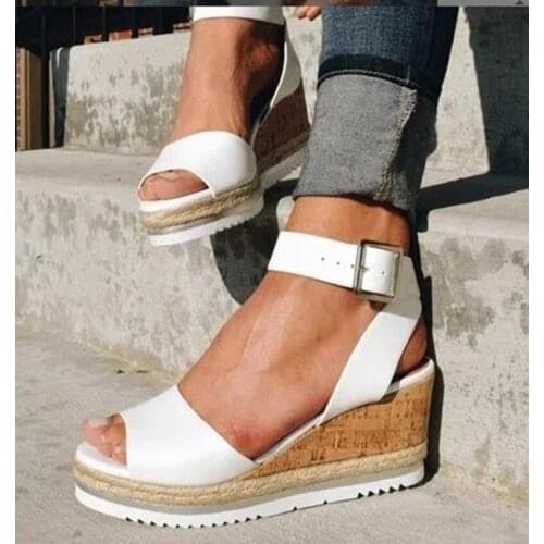 Platform Sandals Shoes Women SUMMER STYLE High Heel Casual Open Toe Platform Gladiator Trifle Sandals Wedges Shoes For Women