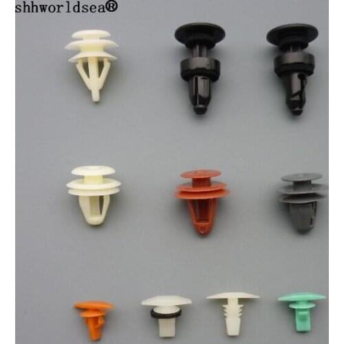 Shhworldsea 100pcs Universal Mixed Auto Bumper Clips Retainer Fastener Rivet Door Panel For Honda For Toyota