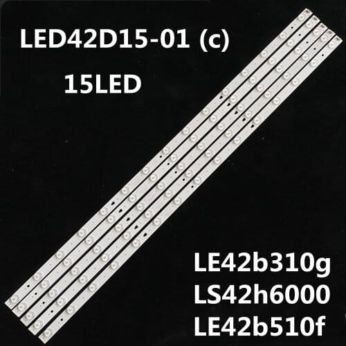 LED Backlight strip 15lamp For Hai er LE42B310G LS42H6000 LE42B510F Light Bar LED42D15-01(C) 3034201520V