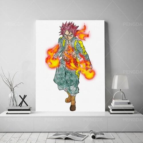 Home Decoration Minimalist Canvas HD Prints Fairy Tail Poster Painting Living Room Anime Role Wall Art Modular Picture Framework
