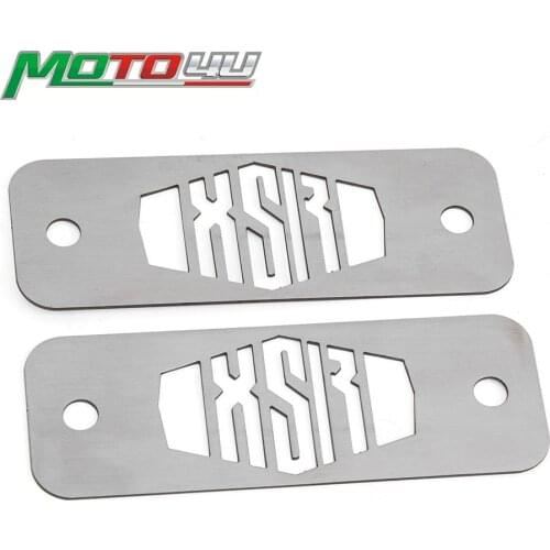 Stainless Fuse Box Top Plates With Screws Motorcycle Accessories 1Pair For YAMAHA XSR900 XSR 900