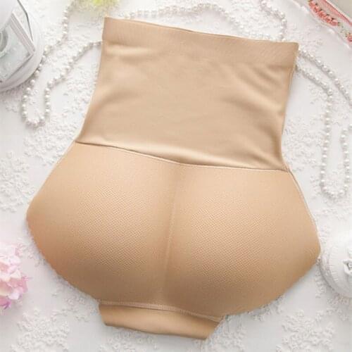 Women High Waist Seamless Body Shaping Boxer Hips Seamless Slimming Tummy Body Shaper Fake Ass Butt Lift Briefs