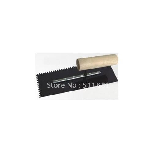 NCCTEC notched trowel 3mm x 3mm teeth Wooden Handled