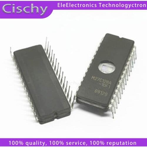 1pcs/lot M27C128-10F1 27C128 M27C128-12F1 NMC27CP128Q CDIP-28 DIP28 In Stock