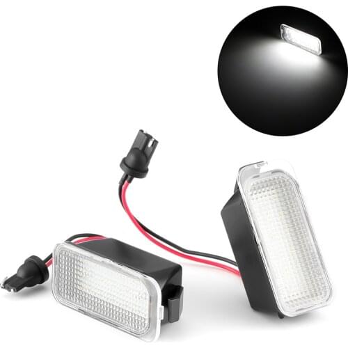 2Pcs Cool Led License Plate Light For Ford Focus Car Accessories License Plate Number Light Lamps For Fiesta KUGA GALAXY C-MAX