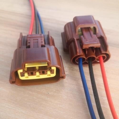 3 Pin Automotive Ignition Coil Plug Female Waterproof TPS Throttle Position Sensor Connector Wire Harness For Nissan 6098-0142