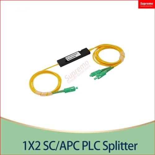 50/50 FBT 1X2 SC/APC PLC Singlemode Fiber Optical Splitter FTTH PLC SC/APC 1x2 PLC Optical Fiber Splitter FBT Optical Coupler