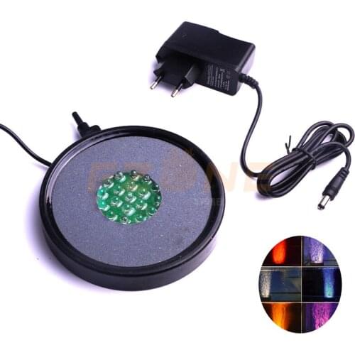 Aquarium Air Pump Equipment 7 Color LED Air Curtain Bubble Stone Disk Air Pump Fish Tank Decoration Accessories