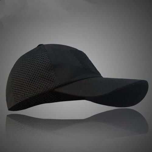 New Tactical Mesh Camouflage Baseball Cap Men Breathable Sport Hunt Sun Snapback US Army Combat Military Hat Mesh Side