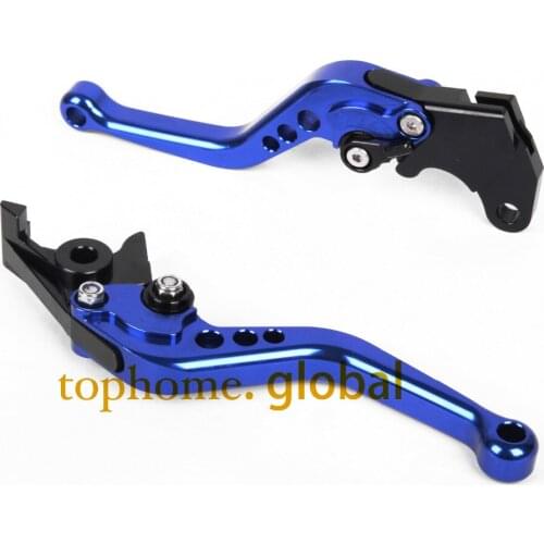 For Yamaha Majesty 400 2009 - 2014 Short CNC Clutch Brake Levers Blue 2010 2011 2012 2013 YP400