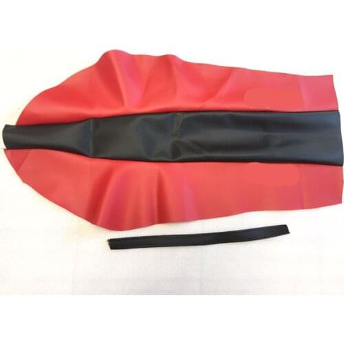 Dirt motorcycle Red PU Leather Seat Cushion water proof seat cover For Honda XR250 XR400 CRM250 AX-1 250 CRM XR