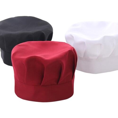Cook Chef Hat Adjustable Baker Chef Adults and Children Comfortable Kitchen Baker Elastic Hat For RestaurantsPubs Cook Work Hat