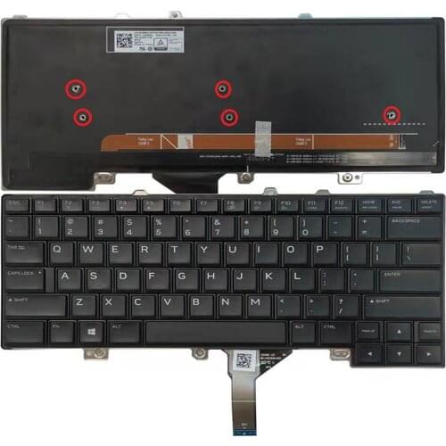 US keyboard For DELL Alienware 15R3 15 R4 13 R3 Colorful backlight laptop Keyboard