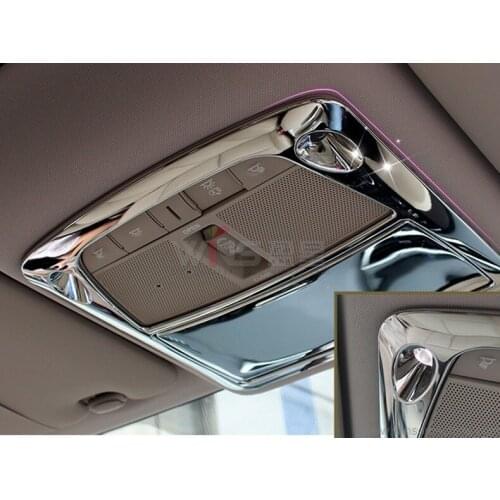 Reading Lamp Cover Styling Accessories 3pieces Chrome Silver For Nissan X-trail Rogue 2.5L 2014 2015 2016