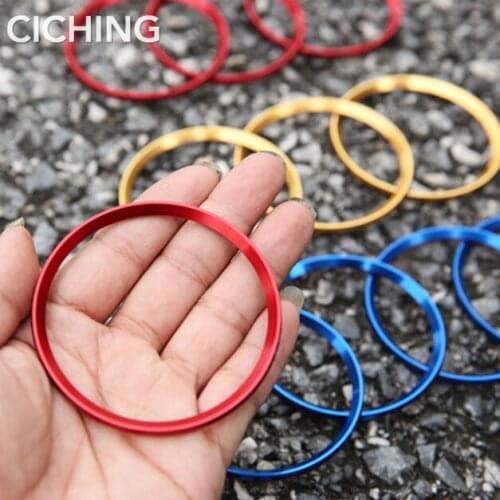 Hot Car Styling Aluminum Alloy Wheel Hub Decorative Circle For Audi S5 8T 9T S6 C7 S7 4G S8 D4 TT TTS RS 8S 8J A3 8V A4 B9 B8