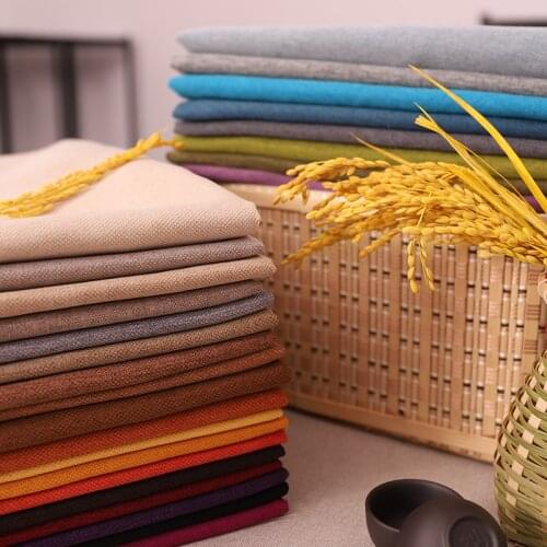 Linen fabrics textile fabric for curtain upholstery material for home sofa fabrics