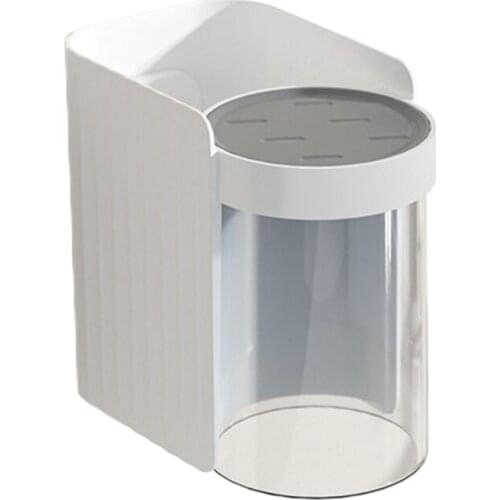 Multifunctional Wall Mounted Toothbrush Toothpaste Holder with Magnetic Suction Cup Organizer