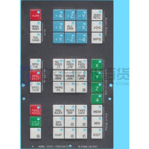 New A98L-0001-0524#CH operation panel button film for FANUC