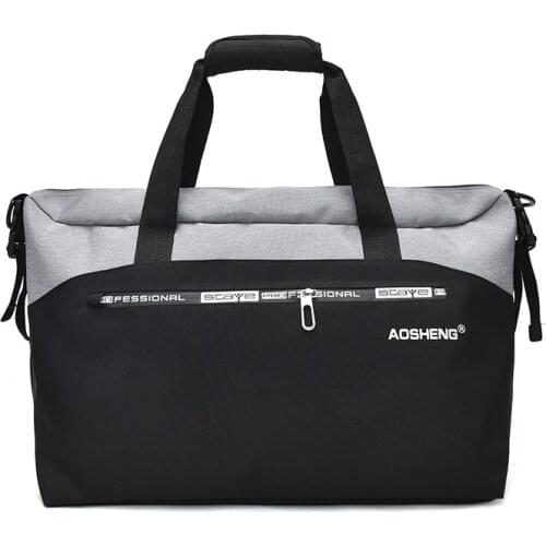 Wet And Dry Separation With Shoe Organizer Travel Bag Women Letter Print Duffle Bag Weekend Bag Overnight Bag Sport Gym Swim Bag