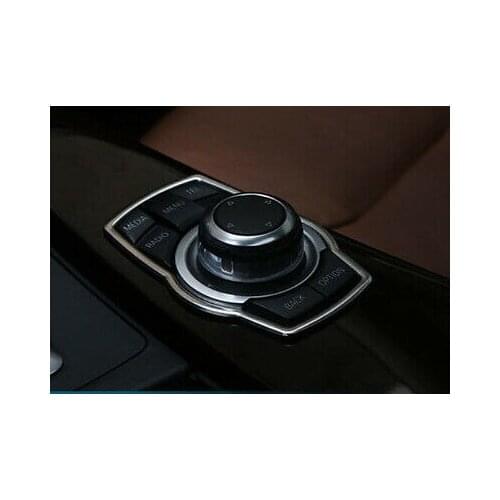 Interior Multimedia Button Frame Cover Trim For BMW X5 E70 2011-2013