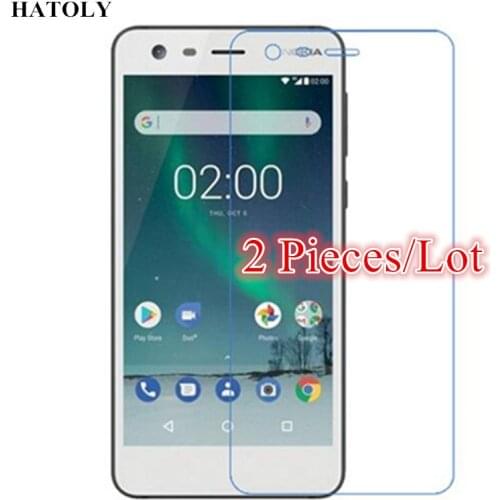 For Tempered Glass Nokia 2 Glass Thin Protective Film HATOLY 9H HD Screen Protector for Nokia 2 Tempered Glass for Nokia 2