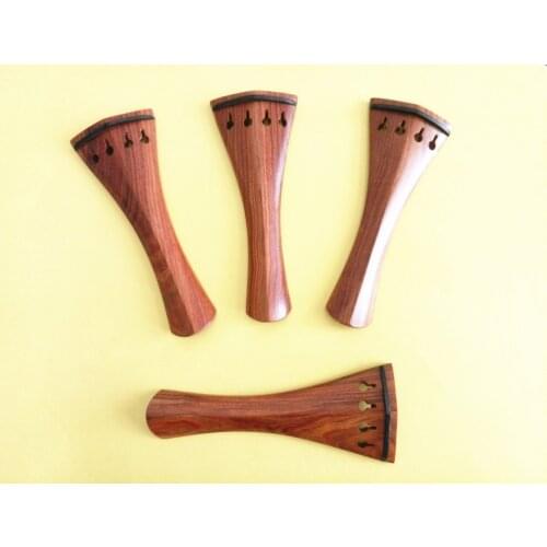 1 pcs 4/4 rosewood Violin Tailpiece fixed Fine Tuners Tail Gut, Violin Accessories