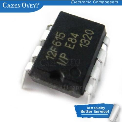 2pcs/lot PIC12F615-I/P PIC12F615 8-bit PIC microcontrollers DIP-8 new original In Stock