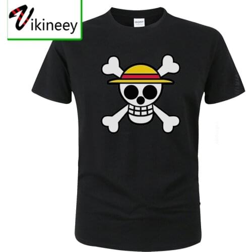 2020 Summer Mens One Piece Luffy T Shirt Harajuku Funny Cotton T Shirts Unisex Cotton Workout Tshirts Anime Tops Tees
