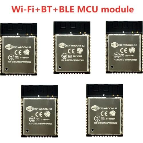 5PCS ESP32 Wireless Module From ESP-WROOM-32 Wi-Fi+BT+BLE MCU module 32 Mbits Of PSRAM IPEX / ESP-32S ESP32 ESP-32 ESP32-S