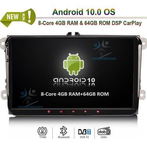 9" PX5 DSP Android 10.0 Car Stereo CarPlay & Auto GPS 4G DAB+ for VW Amarok Beetle Bora Caddy Golf Plus Stereo
