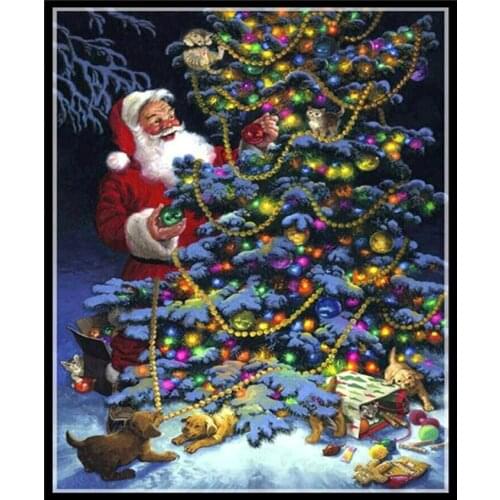 Diamond Embroidered Christmas Tree 5D DIY Diamond Painting Cross Stitch Full square Diamond Mosaic Needle Arts & Craft,decor
