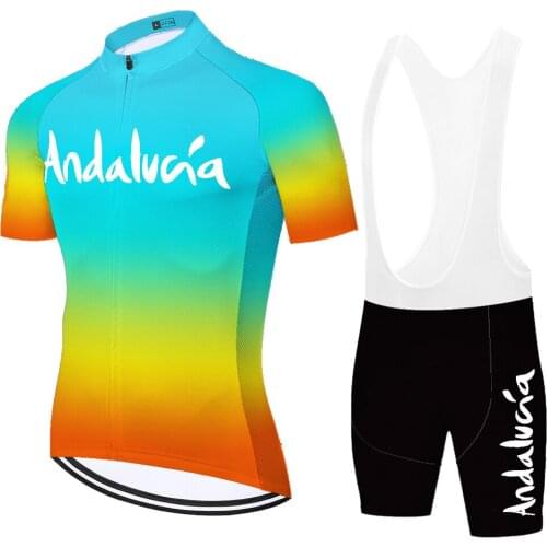 Andalucia Laser Cut Verano Cullotte Culotte Hombre Maillot Velo Homme Bermuda Ciclismo Masculina Conjunto Ciclismo Masculino