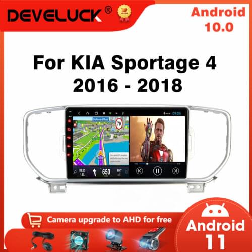 Android 10 2 din Car Radio For KIA Sportage 4 KX5 2016 2017 2018 Multimedia Video Player GPS Navigation 4G DVD Stereo Head Unit