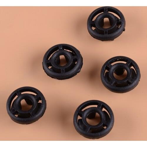 CITALL 5pcs Black Plastic Hood Support Prop Rod Grommet Fit For Ford C-Max Focus Fusion Escape 2013-2015 2016 2017 W712889S300