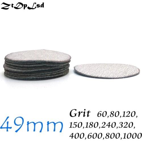 ZtDpLsd 10 Pcs/lot 2 Inches Dry Grinding White Abrasive Paper Flocking Sandpaper Pad Sanding Disc Electric Die Grinder