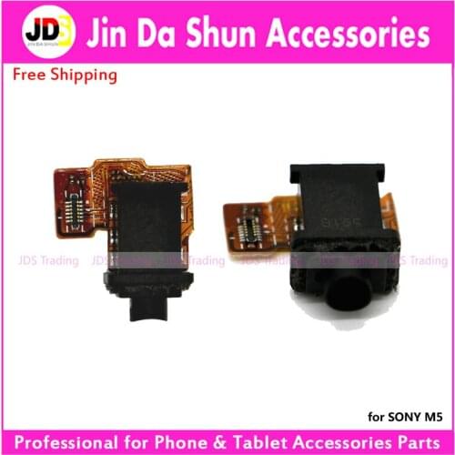 For Sony Xperia M5 E5603 E5606 E5653 Ultra Headphone Audio Jack Connector Mic Microphone Earphone Flex Cable Flat Ribbon Parts