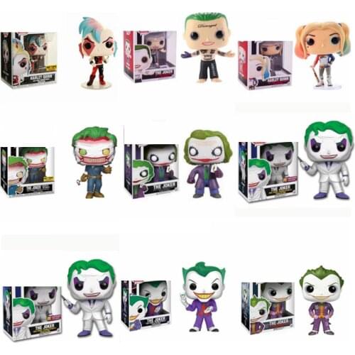 Funko pop Suicide Squad Harley Quinn Joker Vinyl action Figure Collectible Model Toys for children birthday gift