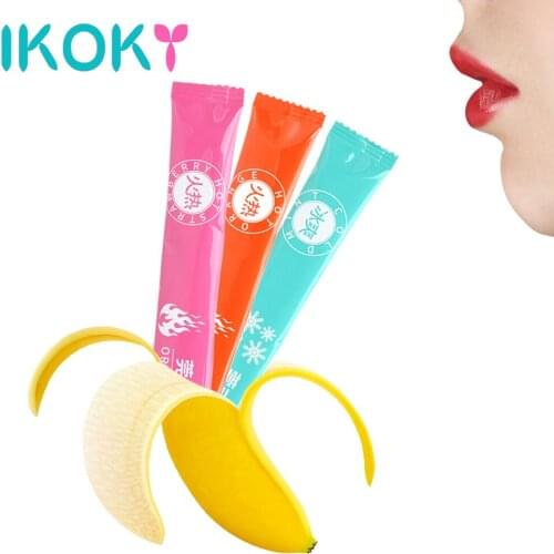 IKOKY 8pcs/set Oral Sex Lubricant Gel Non Toxic Sex Lube Massage Oil Sex Toys For Male and Female Gay Water Based Lubricant