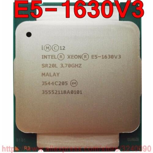 Intel Xeon CPU E5-1630V3 SR20L 3.70GHz 4-Cores 10M LGA2011-3 E5-1630 V3 processor E5 1630V3 free shipping E5 1630 V3