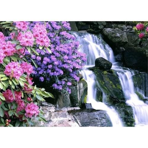 Dpsprue Full Square/Round Drill 5D DIY Diamond Painting "Flower Waterfall" Embroidery Cross Stitch 5D Home Decor