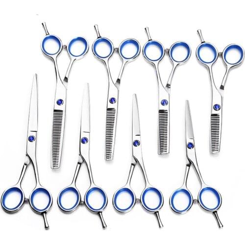 5.5 inch Hair Scissors and Thinning Comb Set Storage Shears Cutting