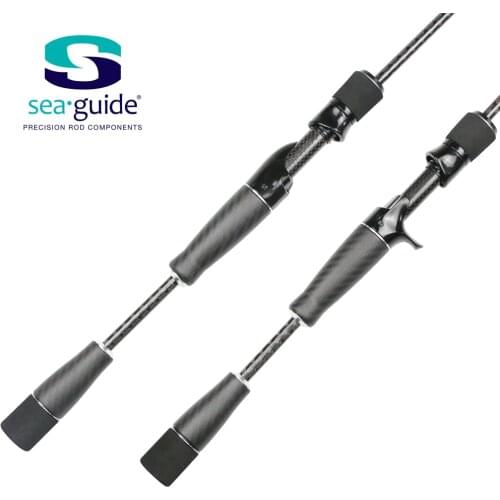 Pro Bomesh 1Set 51g 53.5g SeaGuide Carbon Fiber Split Grip Butt Grip Spinning Casting Handle Kit DIY Fishing Rod Accessory