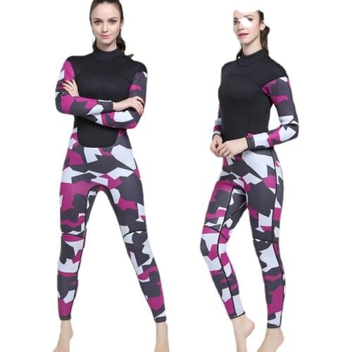 3MM Neoprene Wetsuit Women Swimsuit Equipment For Diving Scuba Swimming Surfing Spearfishing One-piece Diving Suit