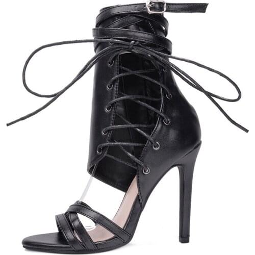 2020 new high-heeled strap belt buckle sandals Roman fashion sexy women sandals large size 41 42