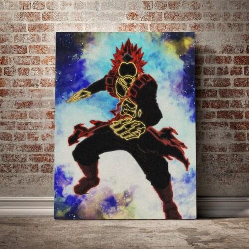 Eijiro Kirishima Fan art design Poster Canvas Wall Art Decoration prints for living Kid Children room Home bedroom decor