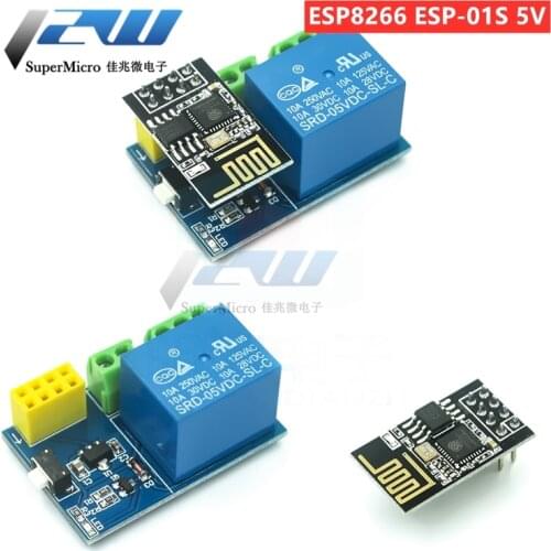 ESP8266 ESP-01S 5V WiFi Relay Module, Things Smart Home Remote Control Switch for Arduino Phone APP ESP01S Wireless WIFI Module