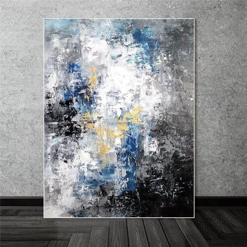 Modern Abstract Oil Painting on Canvas Abstract Textured Prints and Posters Cuadros Wall Art Pictures for Living Room Home Decor