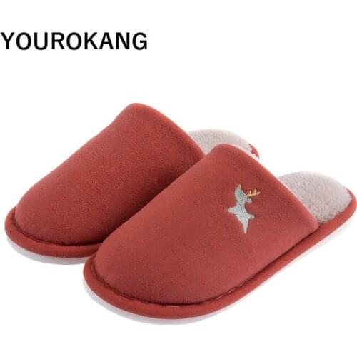 Warm Men Home Slippers Plush Men Winter Shoes Cartoon Mans Cotton Slippers Outside Floor Unisex Couple Bedroom Shoes 2020