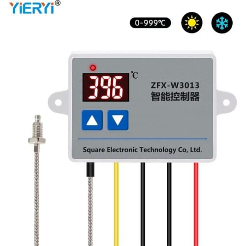 ZFX-P1007 Digital Regulator 0-999℃ Temperature Controller Governor Adjustment Meter LED Display With Sensor AC 220V Power Supply